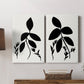 Silhouette Garden I Premium Gallery Wrapped Canvas - Ready to Hang - Set of 2