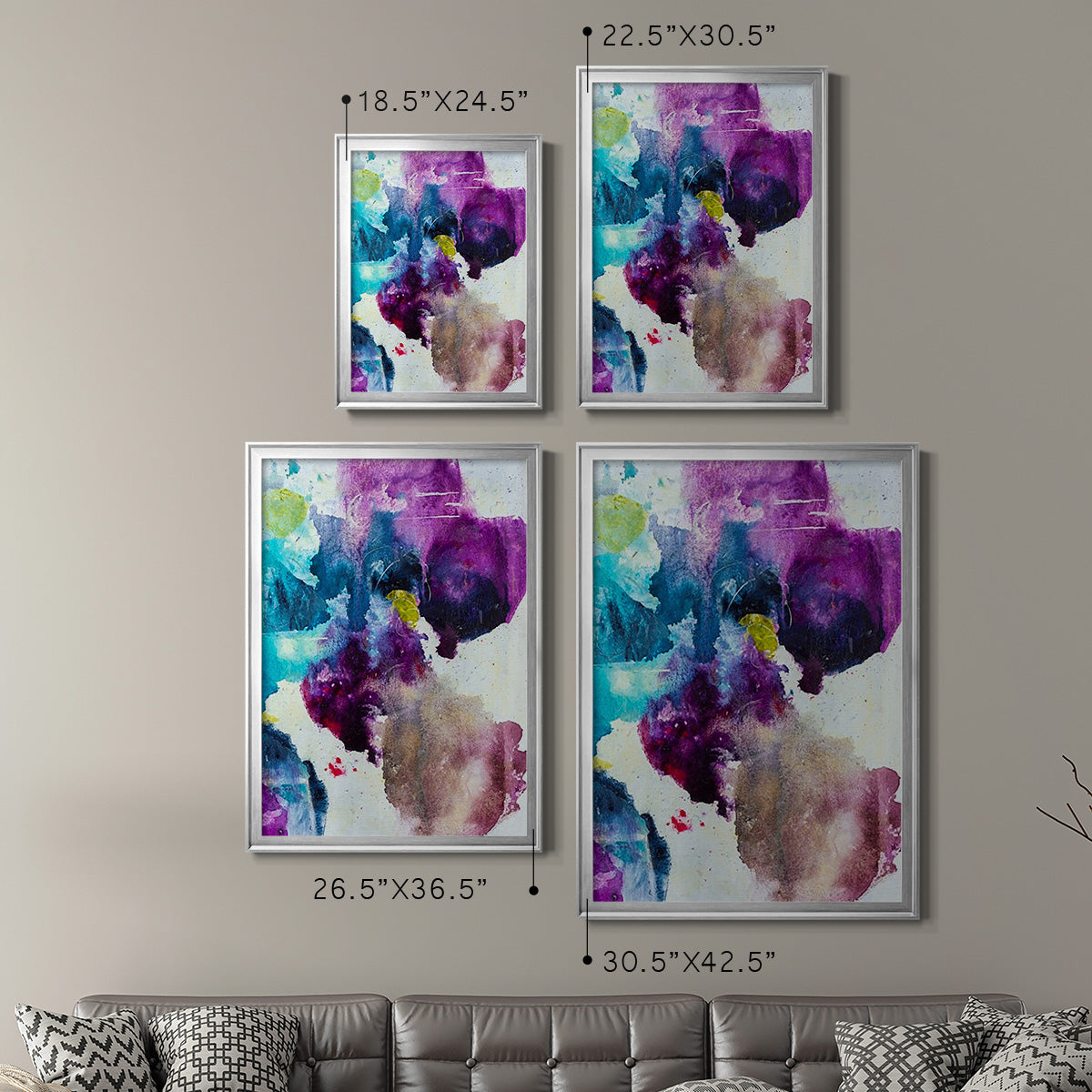 Dreaming II - Modern Framed Canvas Print