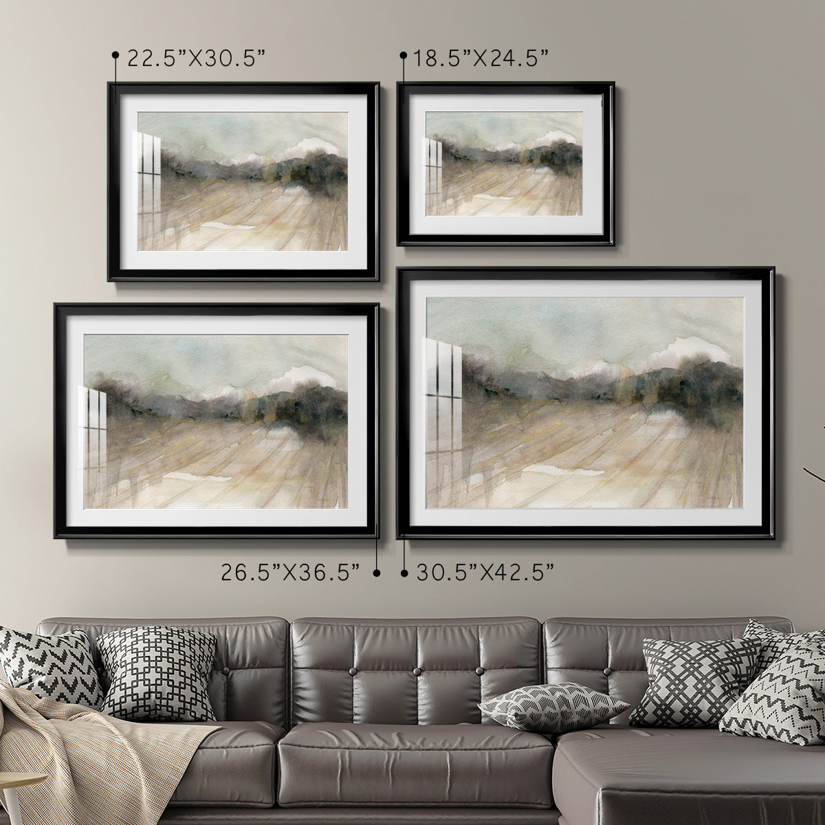 Abstract Field - Modern Framed Art Print