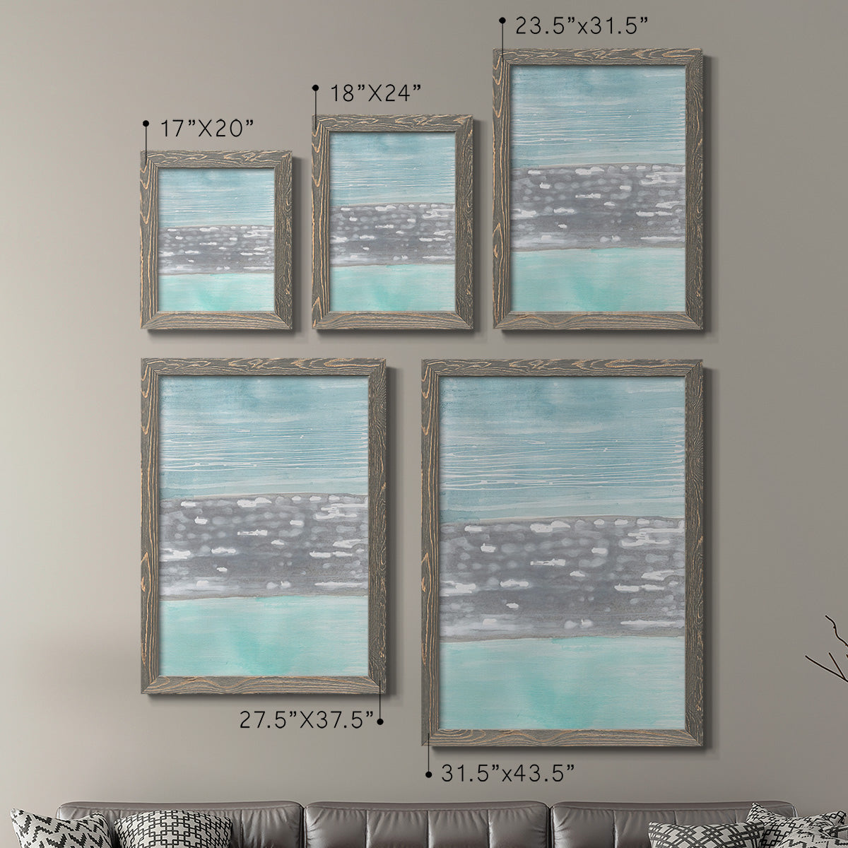 Hydrusphere I - Premium Framed Canvas 2 Piece Set - Ready to Hang