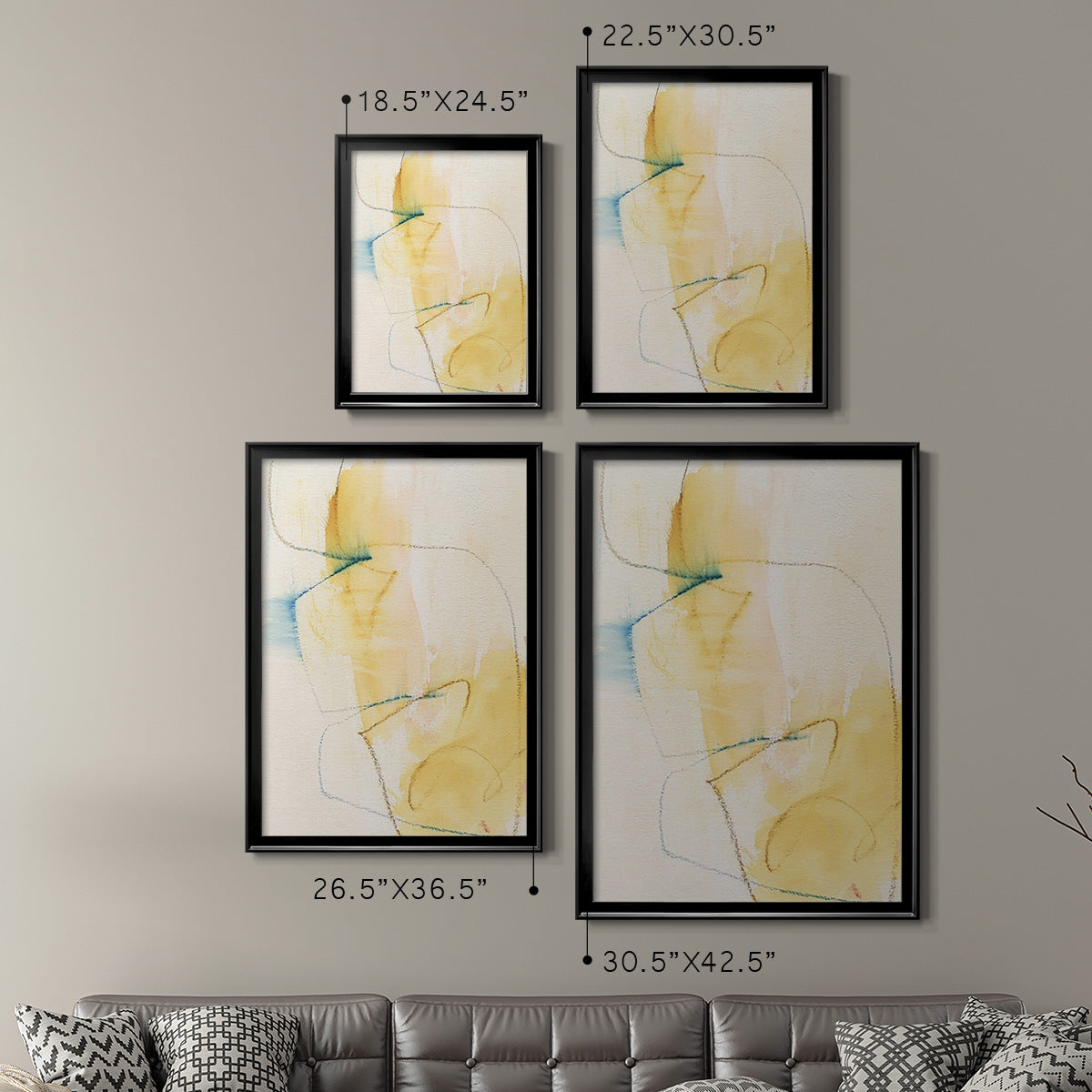 Barxan I - Modern Framed Canvas Print