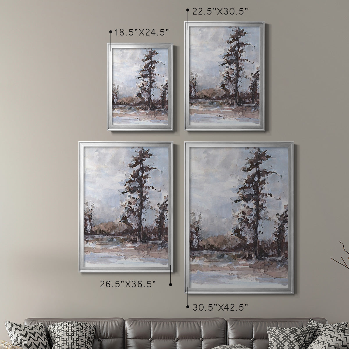 Vintage Tree Moment II - Modern Framed Canvas Print