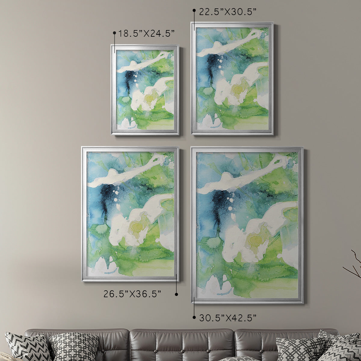 Rising Above I - Modern Framed Canvas Print