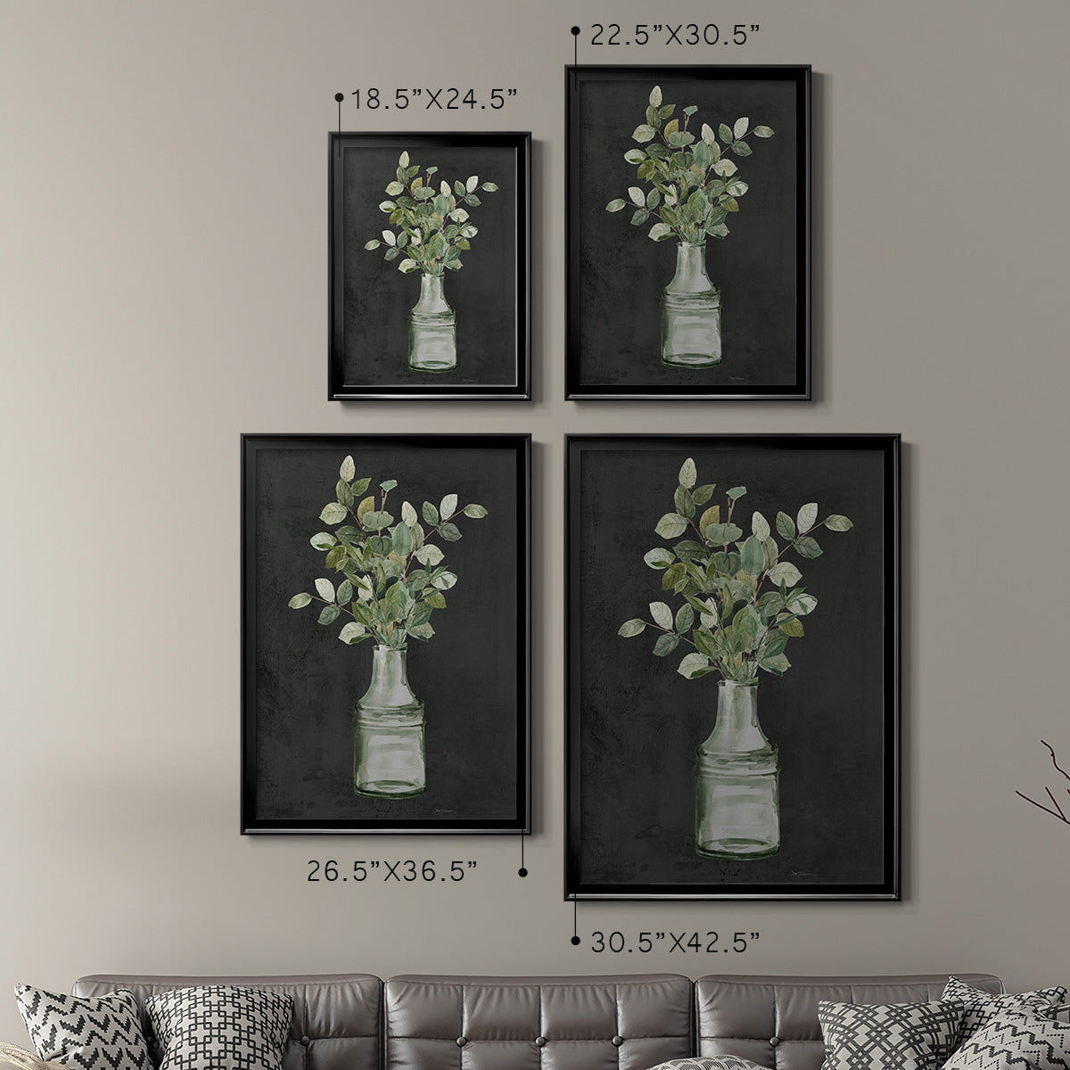 Artisanal Bouquet I - Modern Framed Canvas Print