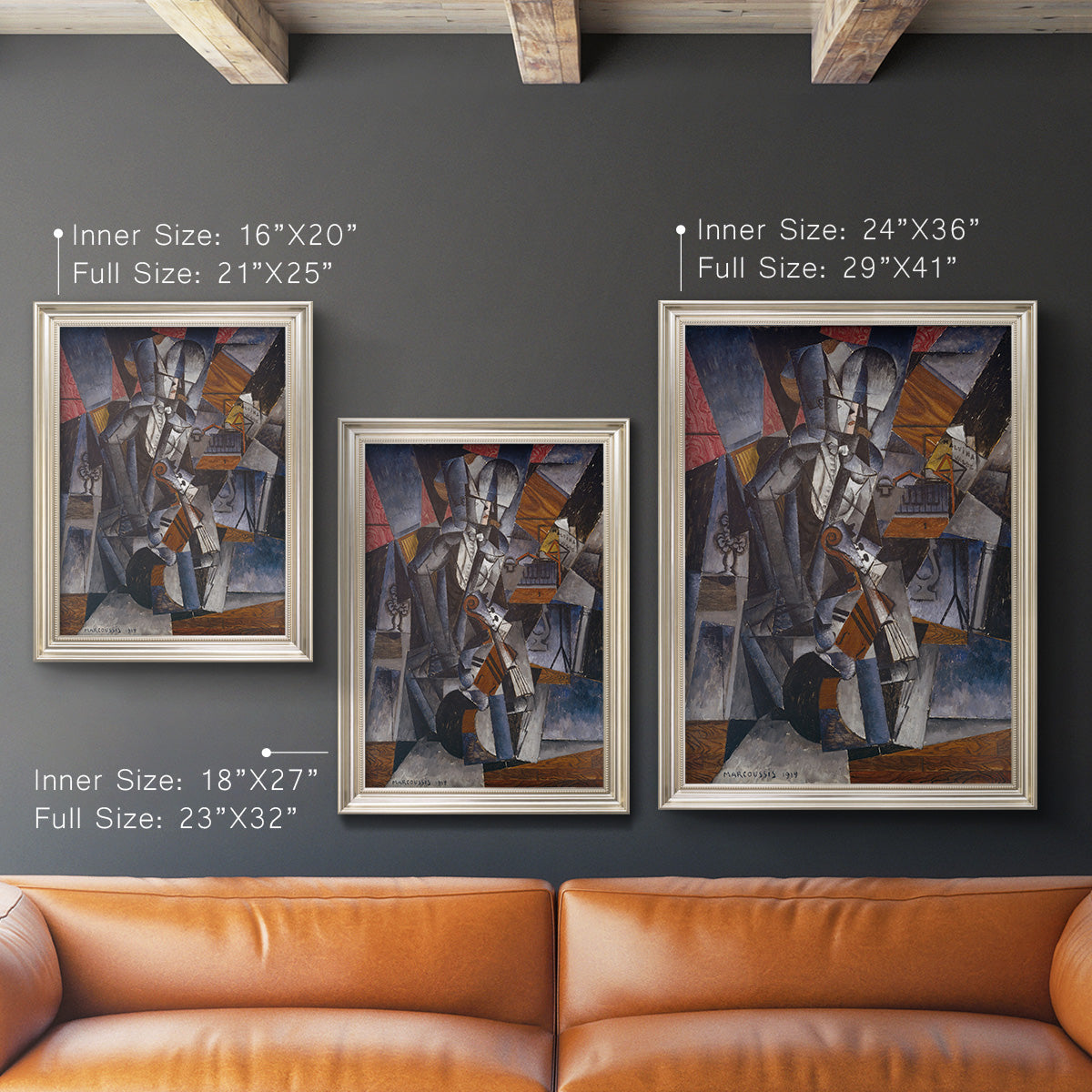 The Musician - Ornate Framed Canvas Print