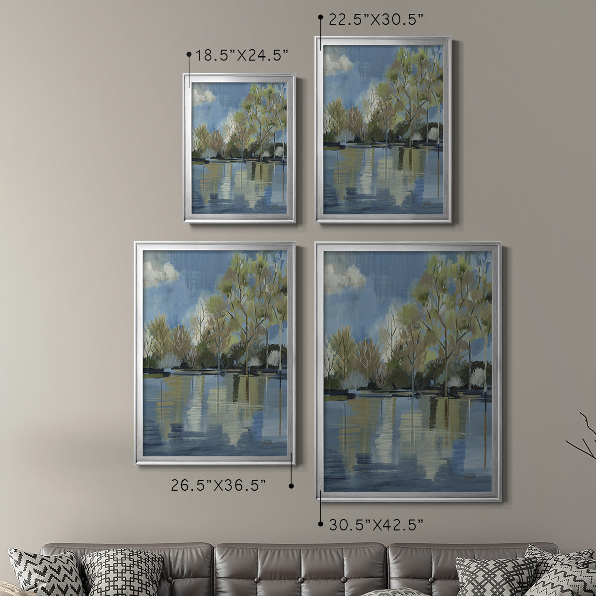 Enchanted Forest I - Modern Framed Canvas Print