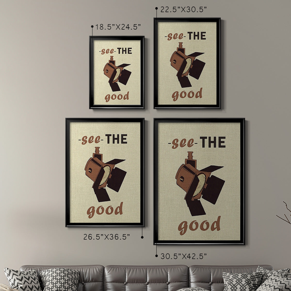 Movie Time I - Modern Framed Canvas Print