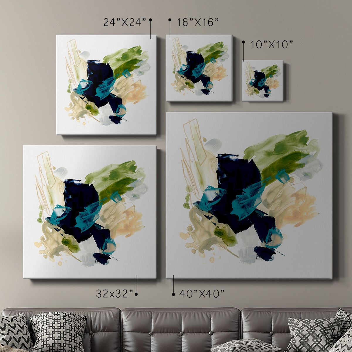 Palette Motion I - Canvas Art Print