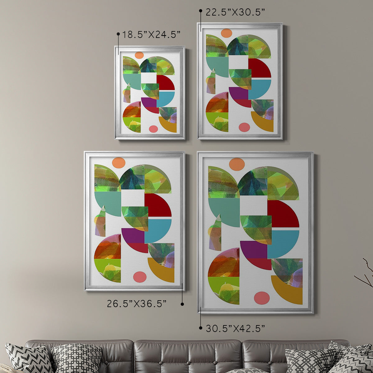 Dorset Shapes I - Modern Framed Canvas Print