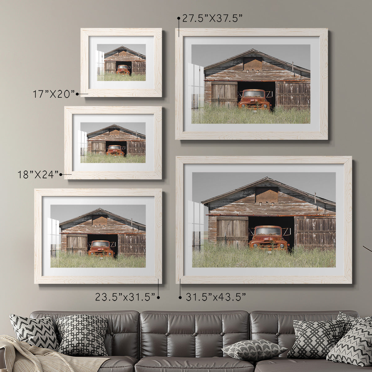 Vintage Ride - Barnwood Framed Art Print