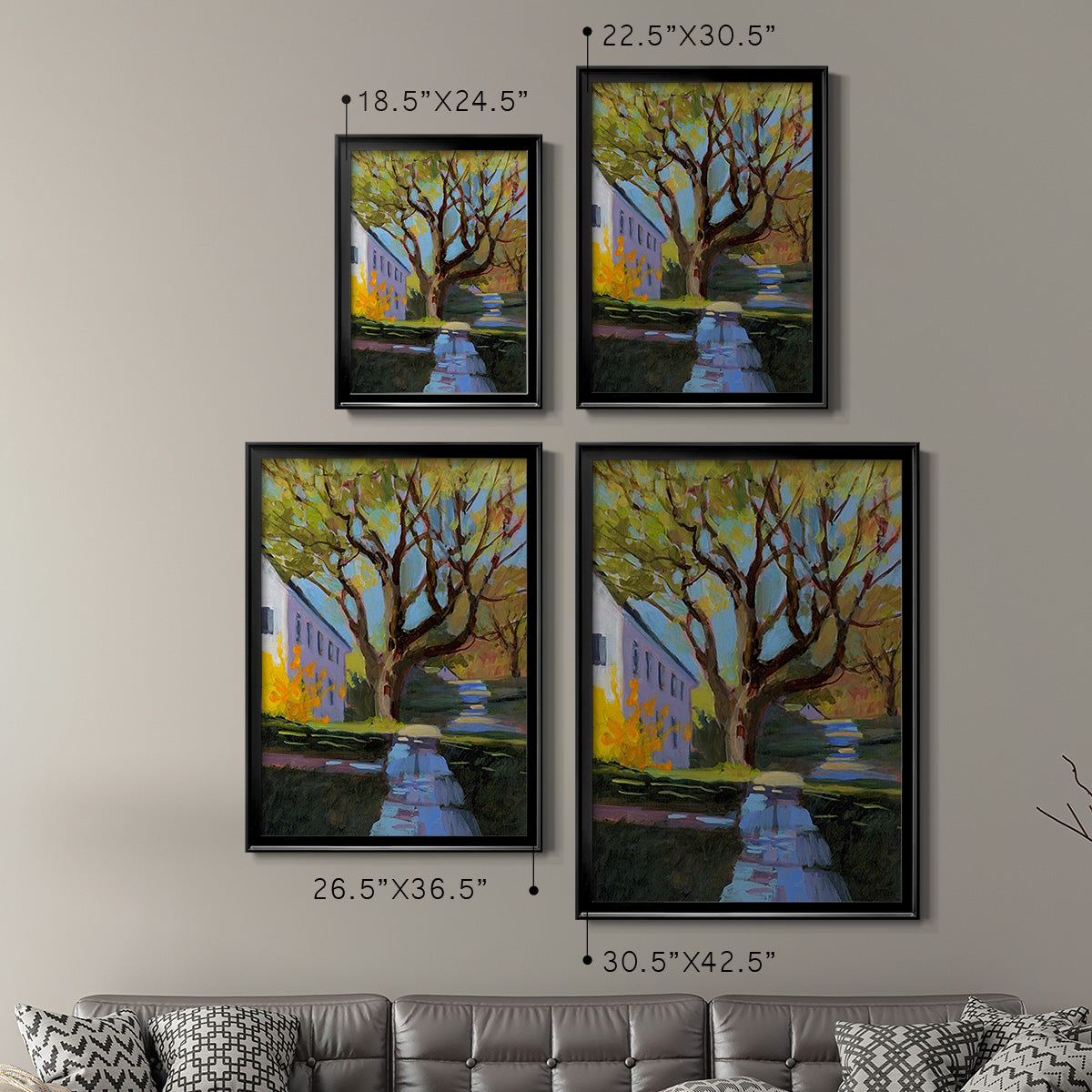 Spring in New England - Modern Framed Canvas Print