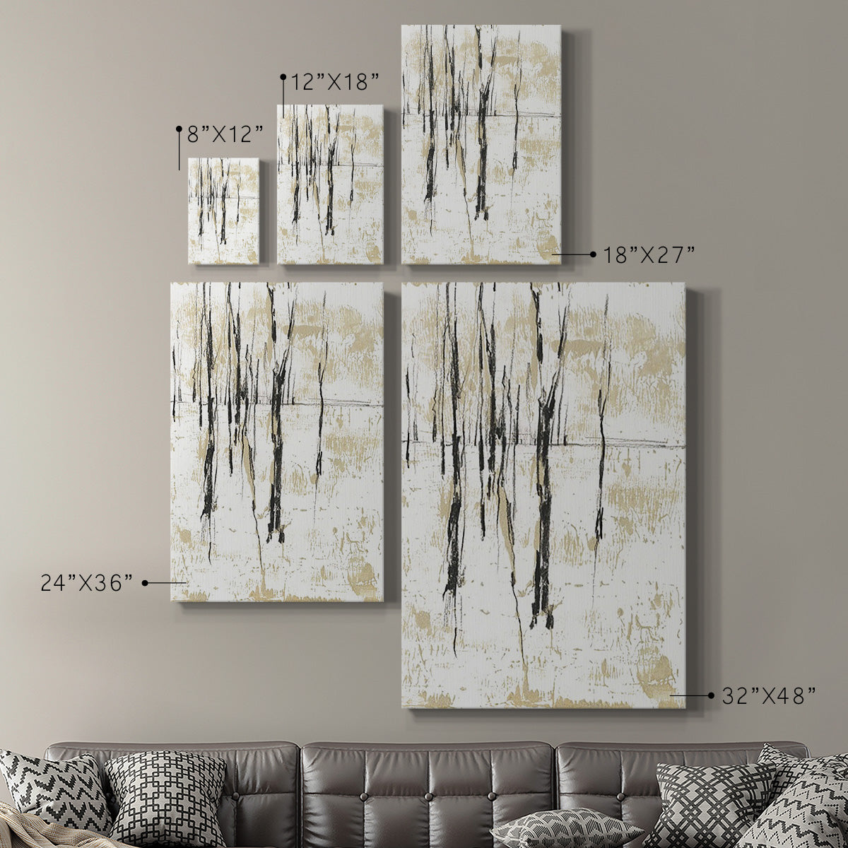 Gilded Forest I Premium Gallery Wrapped Canvas - Ready to Hang