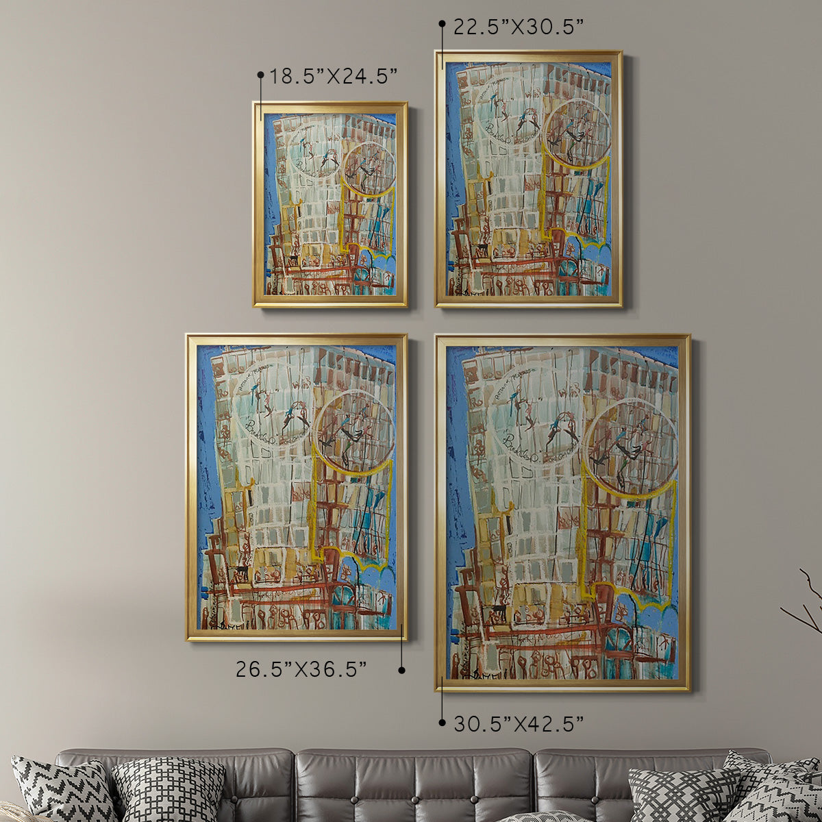 Bandaloo I - Modern Framed Canvas Print