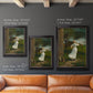 Narrative religious genre scene by Winslow Homer in an ornate black frame with gilded inner detail shown in multiple vertical size options.