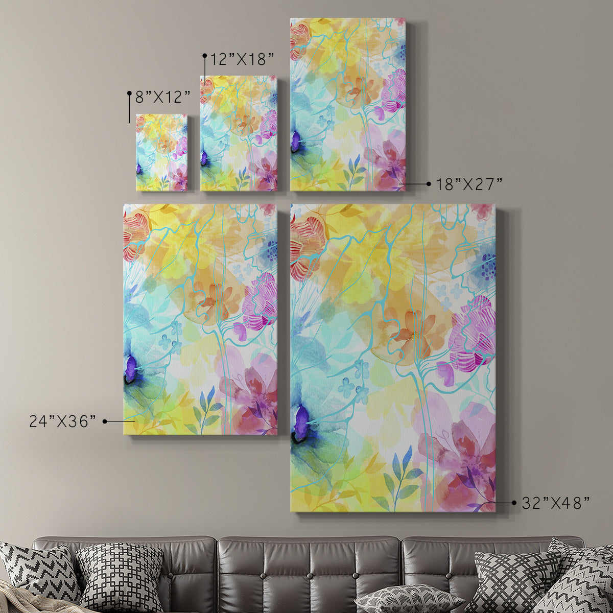 Blossoms in the Sun IV Premium Gallery Wrapped Canvas - Ready to Hang