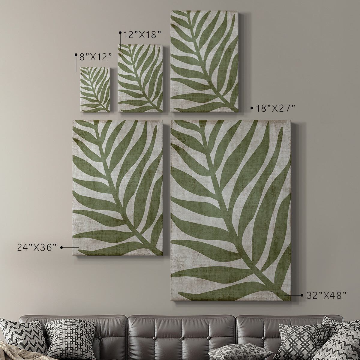 Island Greenery I Premium Gallery Wrapped Canvas - Ready to Hang