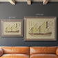 Antique Ship Plan VI Premium Framed Canvas- Ready to Hang