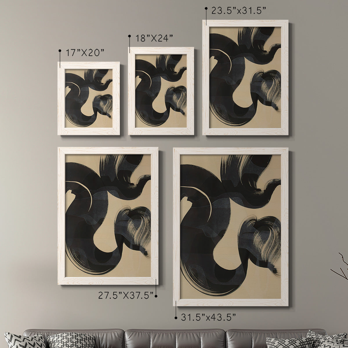 Sea Change I - Premium Framed Canvas 2 Piece Set - Ready to Hang