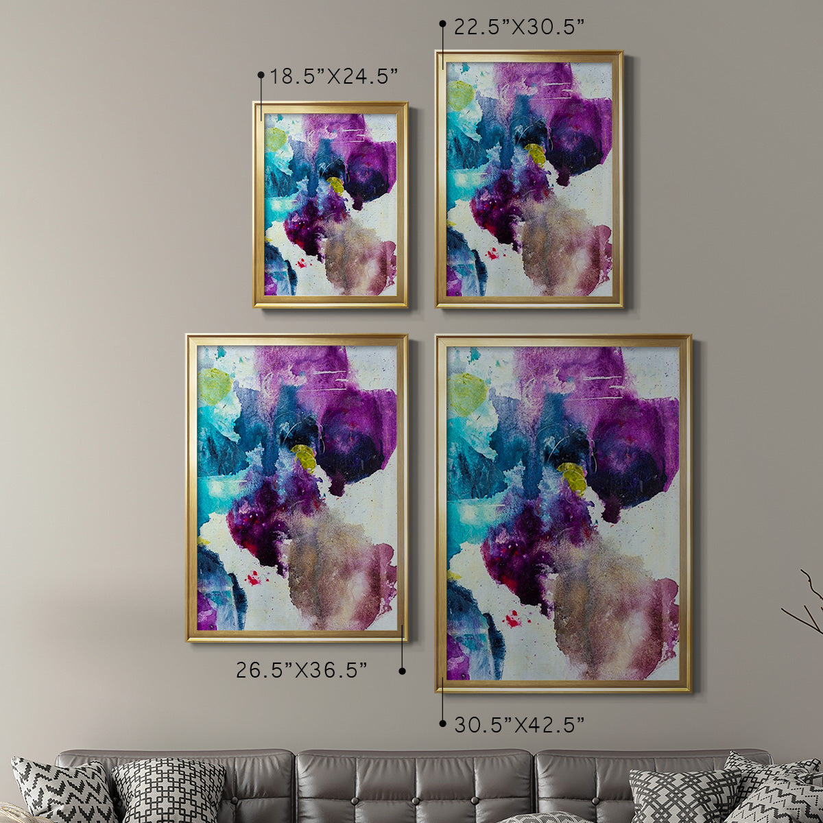 Dreaming II - Modern Framed Canvas Print
