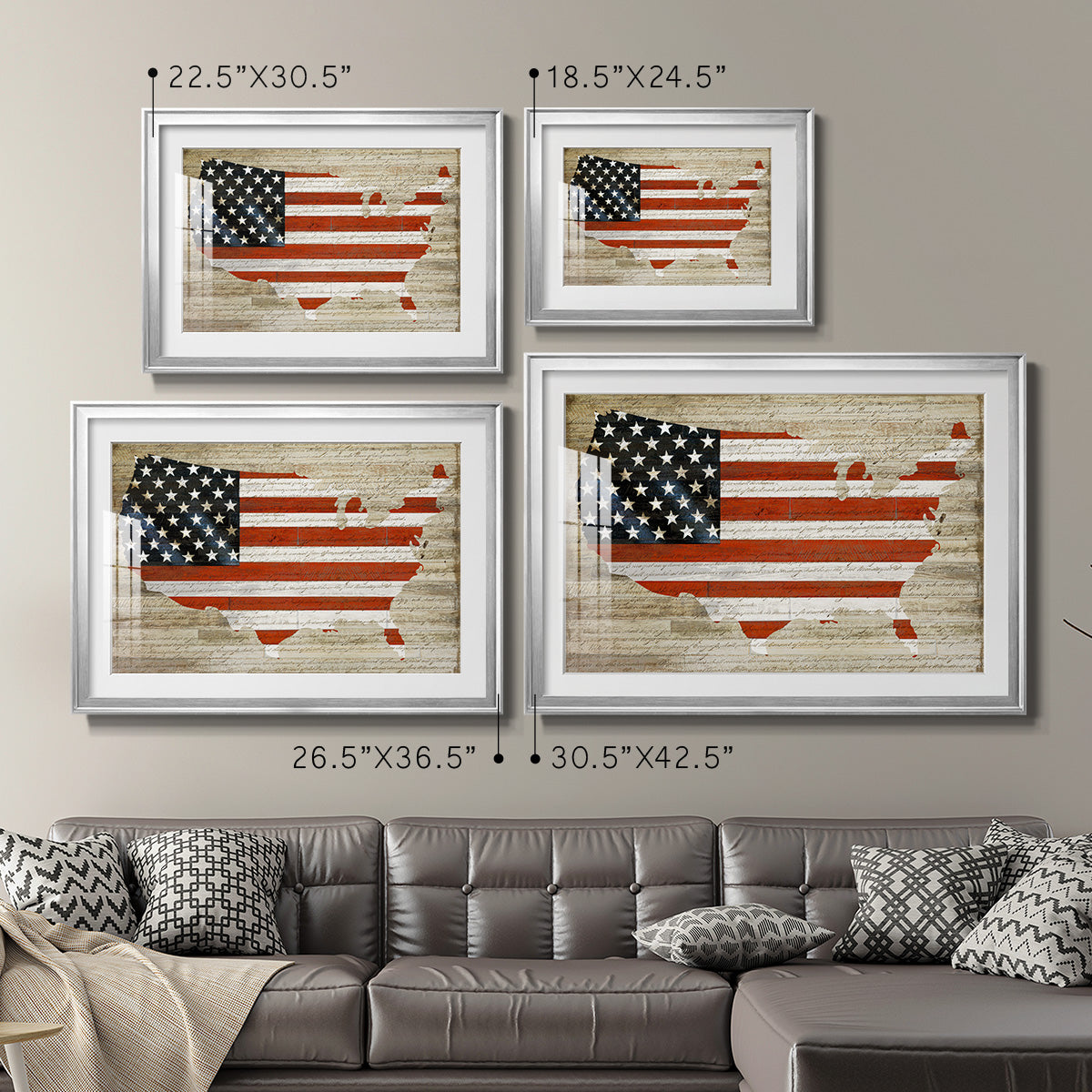 American Flag Premium Framed Print - Ready to Hang