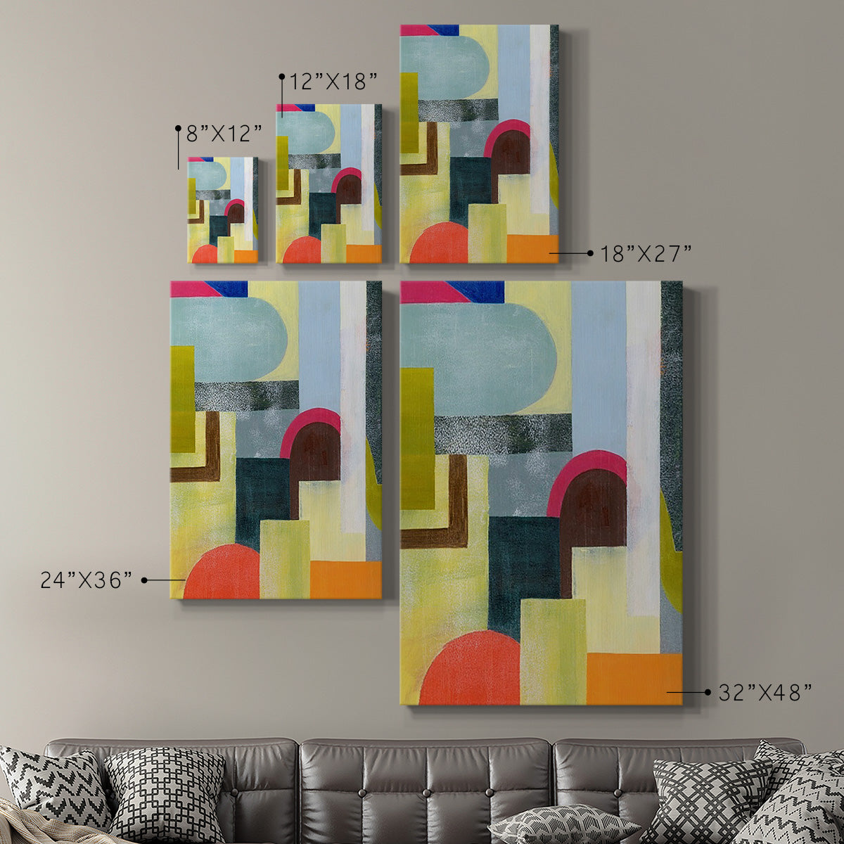 City of Rainbows I - Canvas Art Print