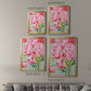 This Year's Peonies I - Modern Framed Canvas Print