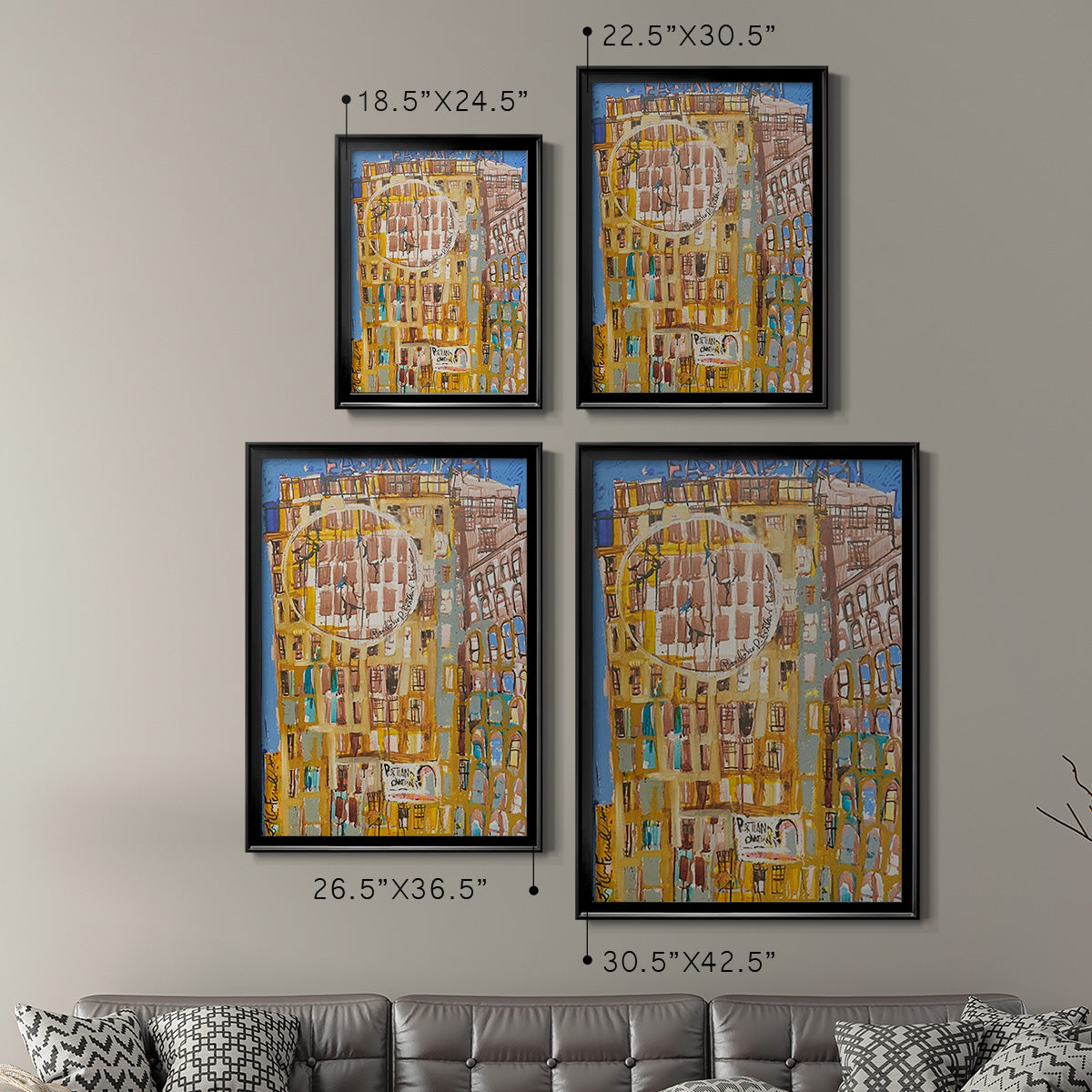 Bandaloo II - Modern Framed Canvas Print