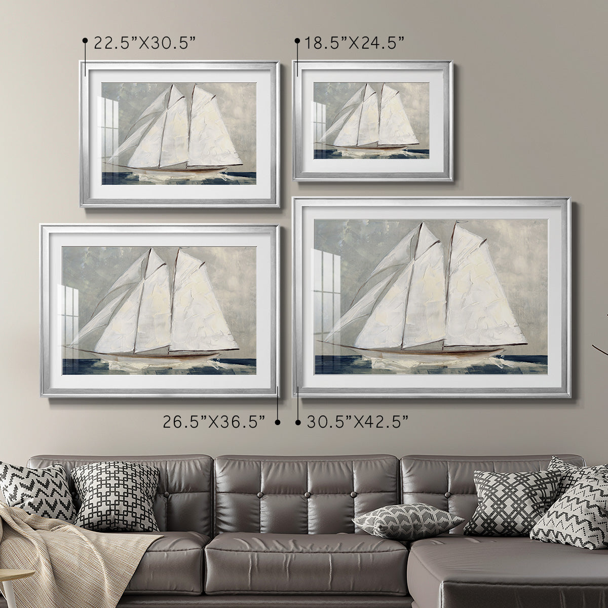 Setting Sail - Modern Framed Art Print