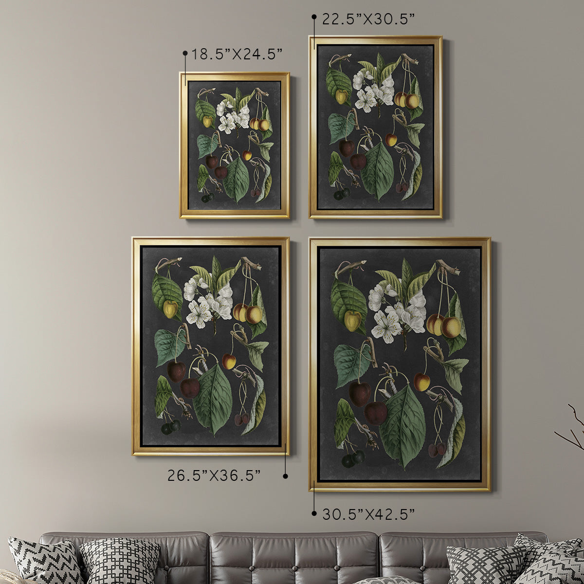 Orchard Varieties II - Modern Framed Canvas Print