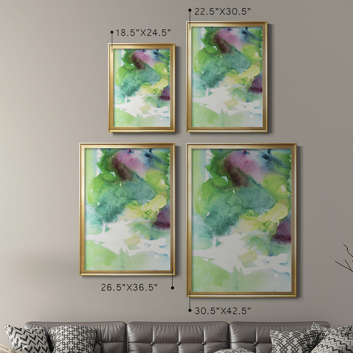 Rising Above IV - Modern Framed Canvas Print