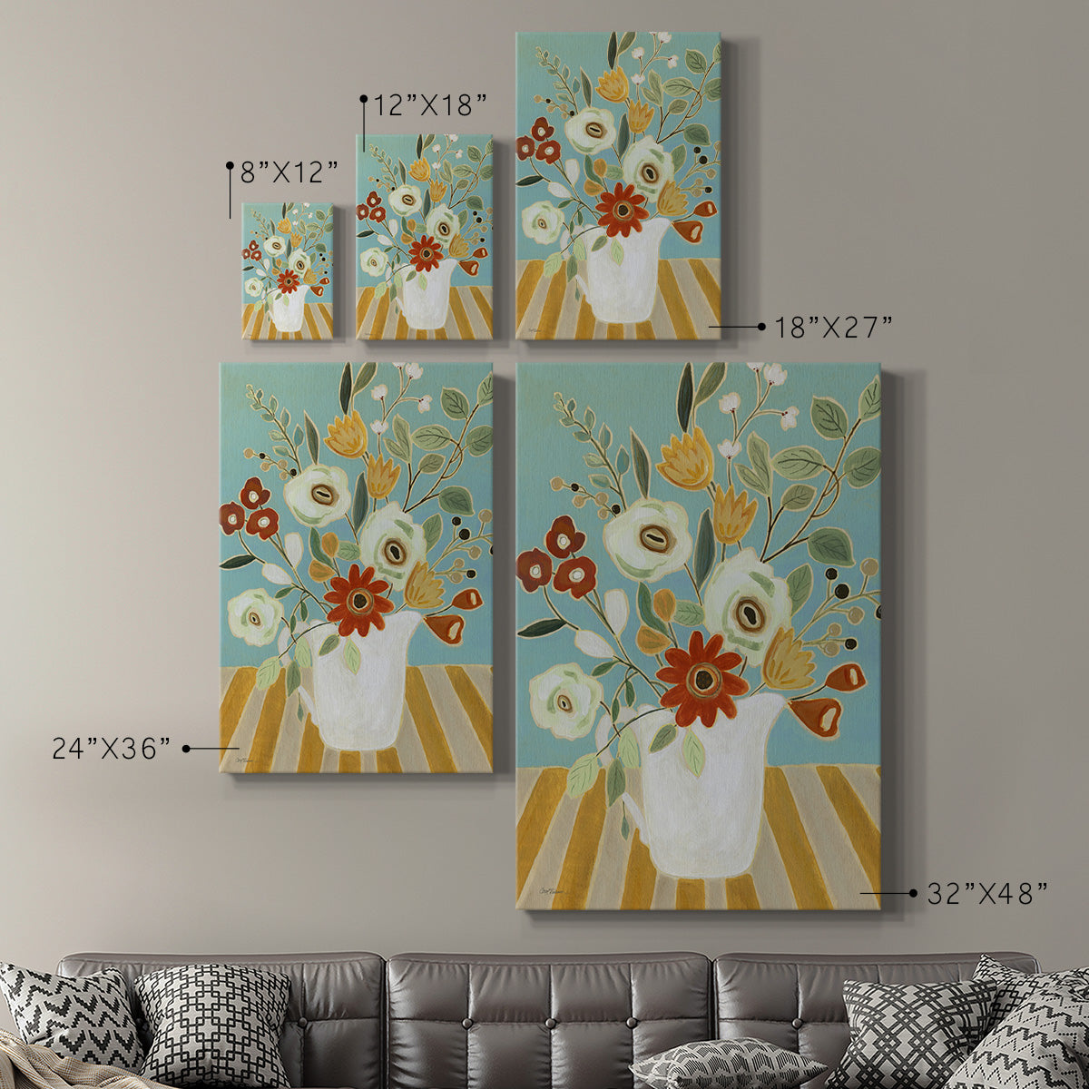 Joyful Blossoms I - Canvas Art Print