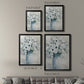 White Anemone Bouquet - Modern Framed Canvas Print