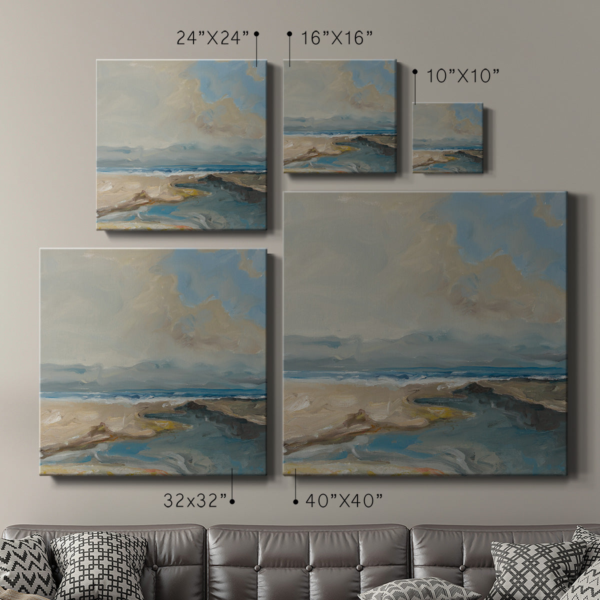 Lincoln Beach -Premium Gallery Wrapped Canvas - Ready to Hang