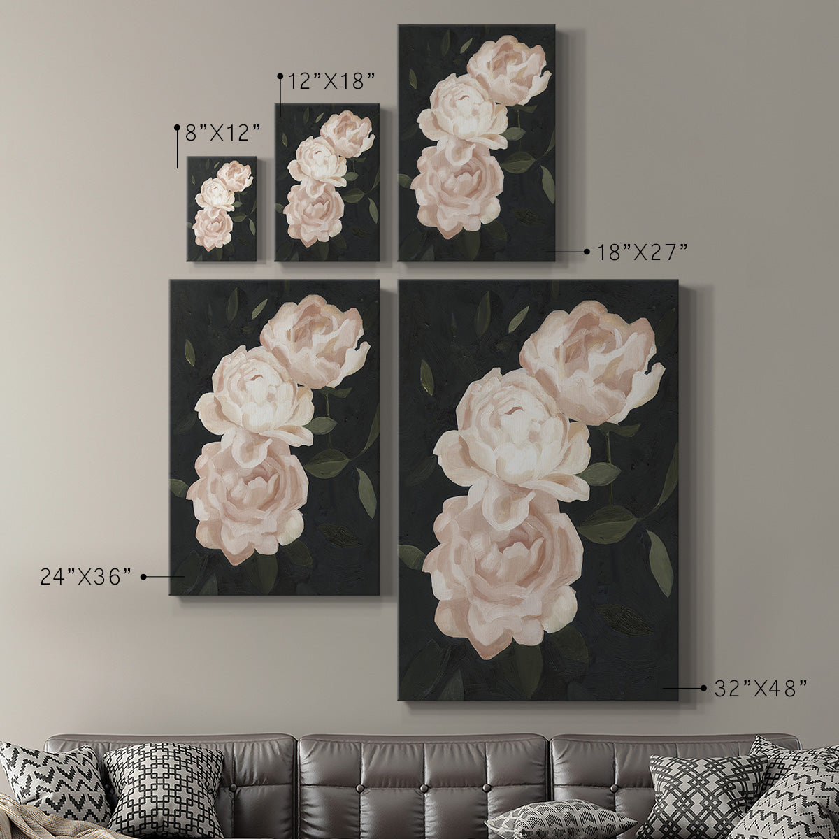 UA CH Nighttime Flora III Premium Gallery Wrapped Canvas - Ready to Hang