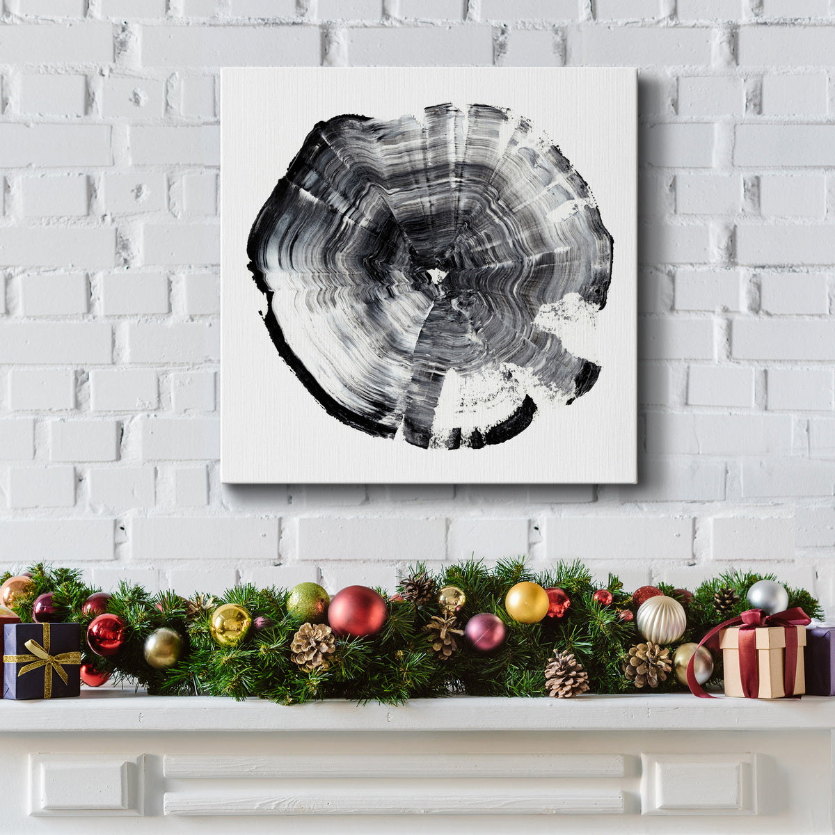 Tree Ring Abstract I-Premium Gallery Wrapped Canvas - Ready to Hang