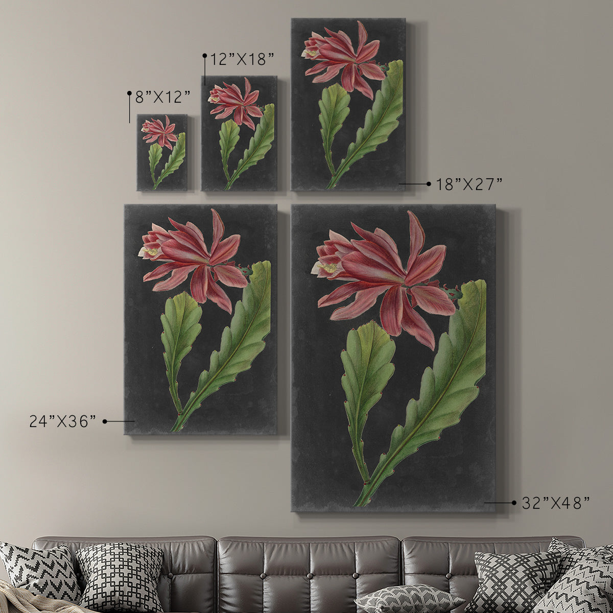 Dramatic Tropicals I Premium Gallery Wrapped Canvas - Ready to Hang