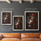 Classical floral still life painting by Jan van Huysum in an ornate champagne frame shown in multiple vertical size options.