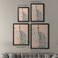 Peacock in Gold II - Modern Framed Canvas Print