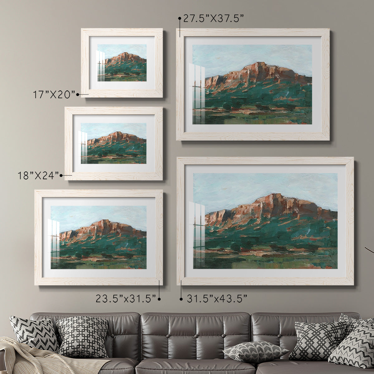 Heading West II - Barnwood Framed Art Print
