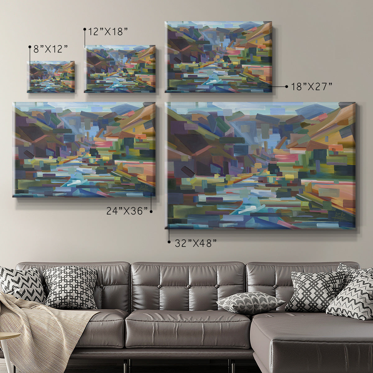 Pieces of Yakima Canyon - Canvas Art Print