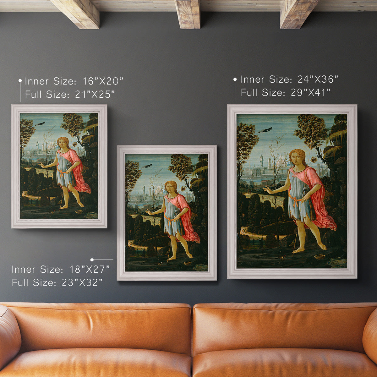 Saint John the Baptist - Ornate Framed Canvas Print