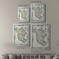 Bordered Map of North America - Modern Framed Canvas Print