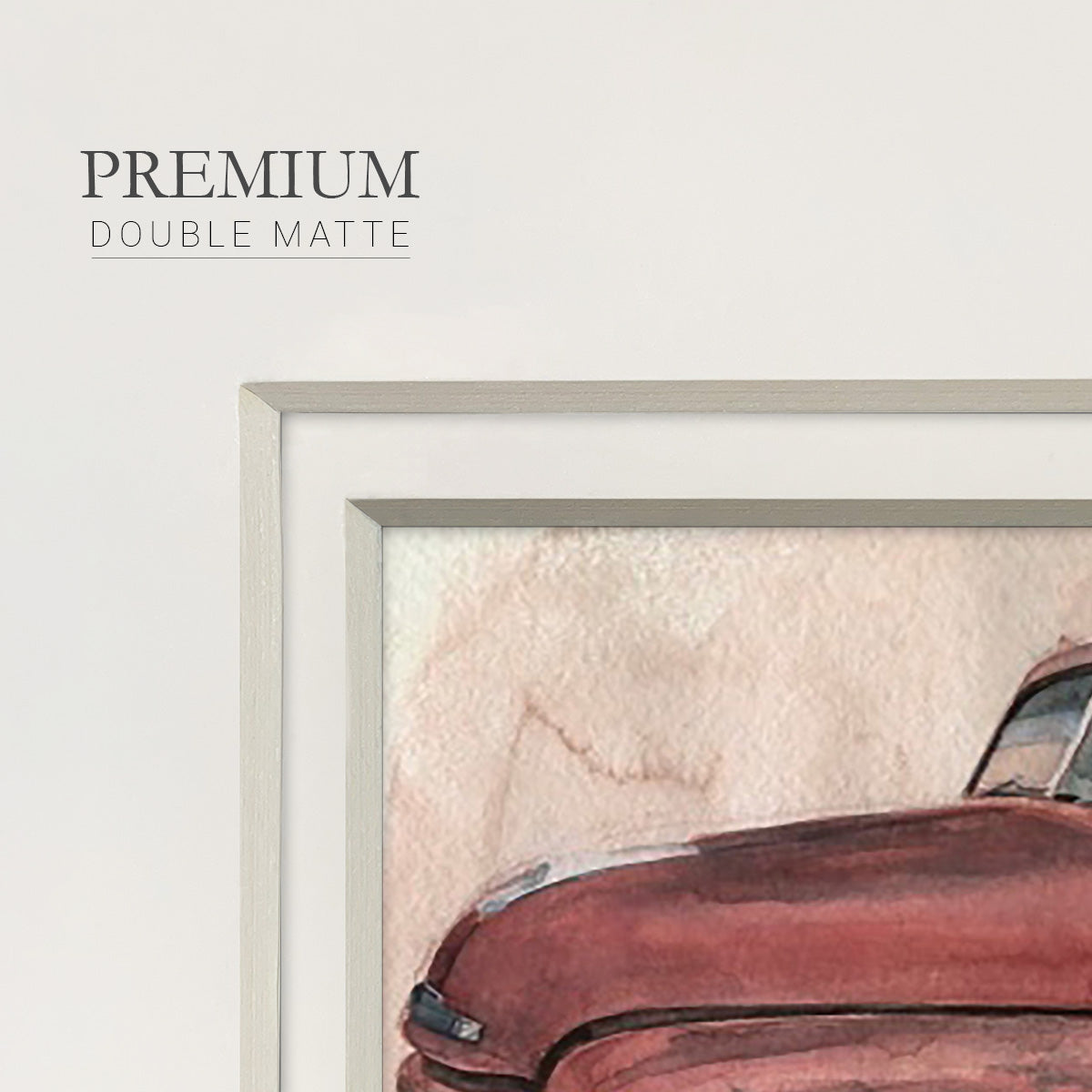 Antique Pickup I Premium Framed Print Double Matboard