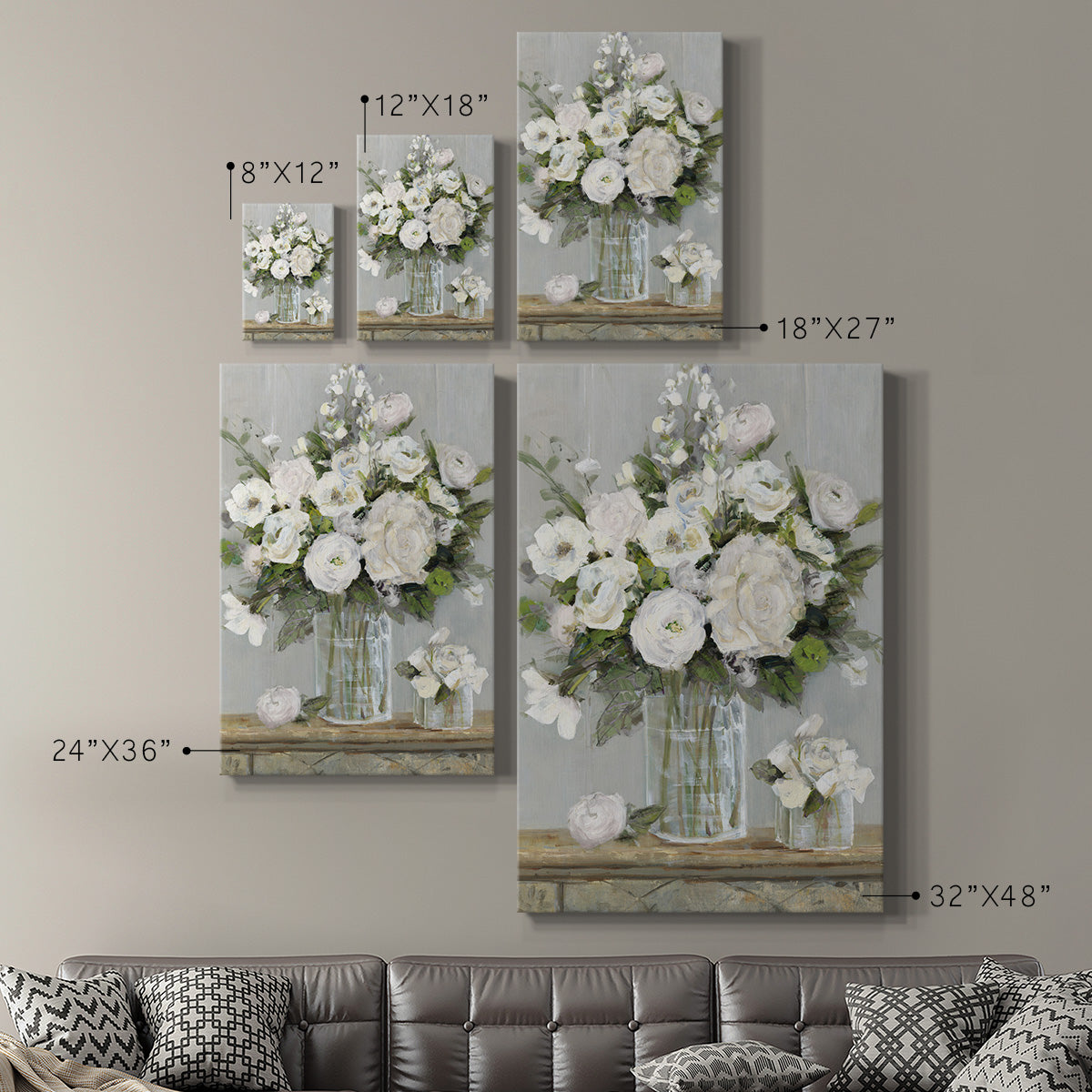 Cottage Whites - Canvas Art Print