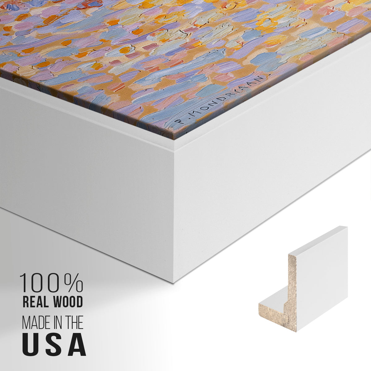 Dune III, 1909 - Floater Framed Canvas Print