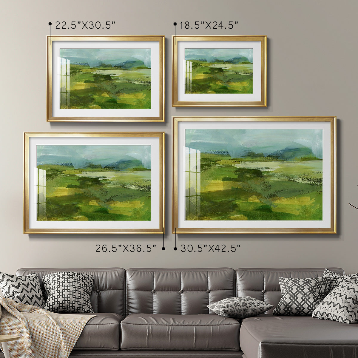 Emerald View IV Premium Framed Print - Ready to Hang