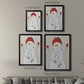 Festive Snowman III - Modern Framed Canvas Print