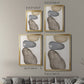 River Rocks Contour II - Modern Framed Canvas Print