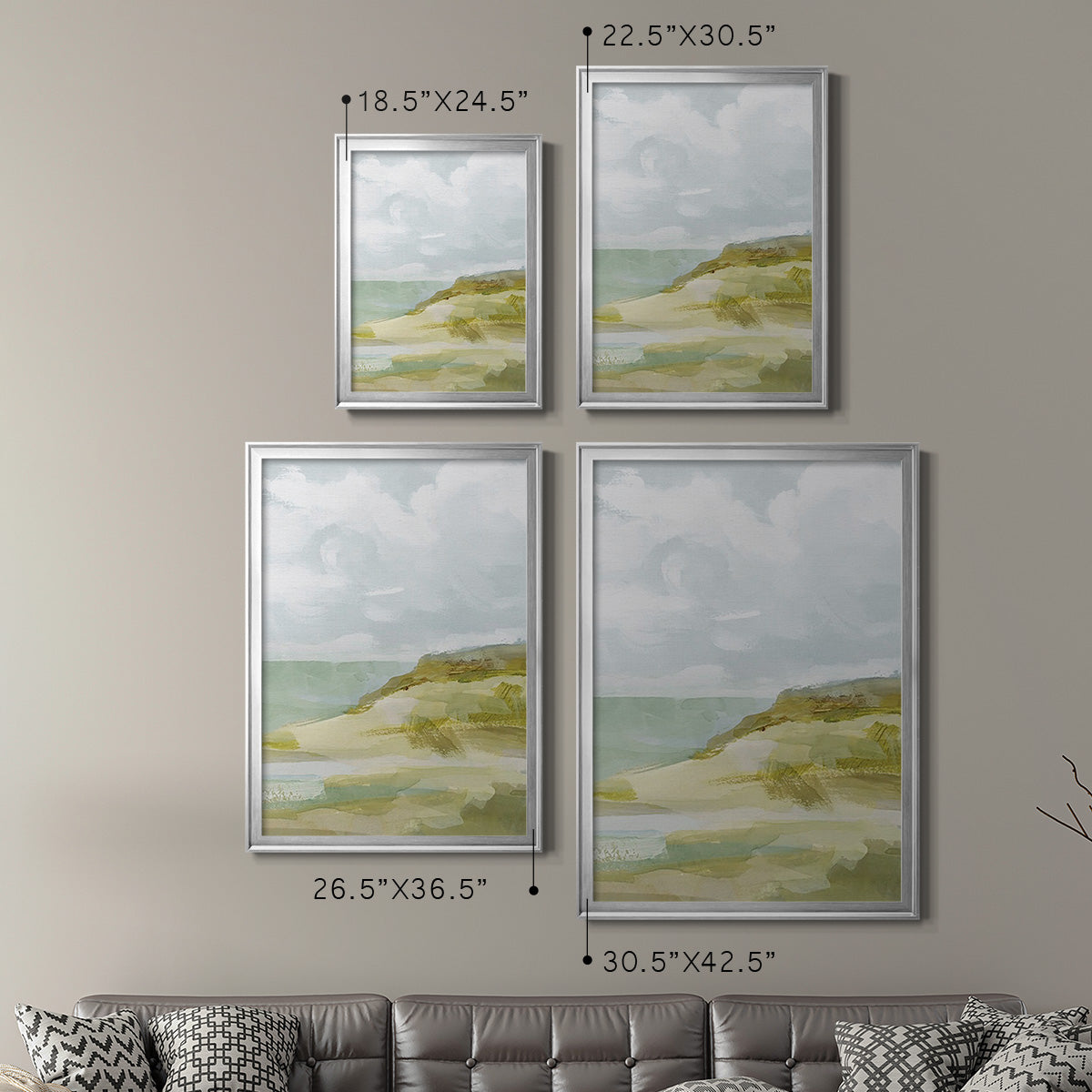 Inlet Impression II - Modern Framed Canvas Print