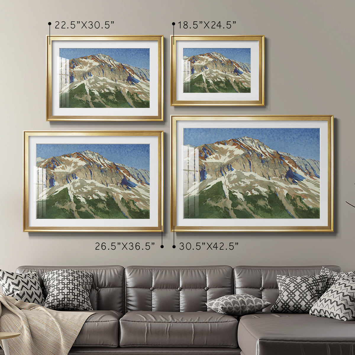 Vermillion Ascent Premium Framed Print - Ready to Hang